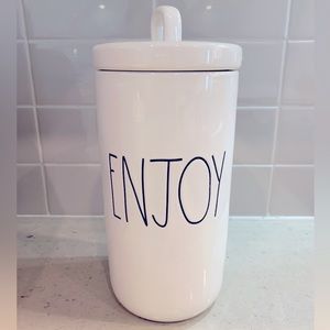 Rae Dunn Enjoy canister